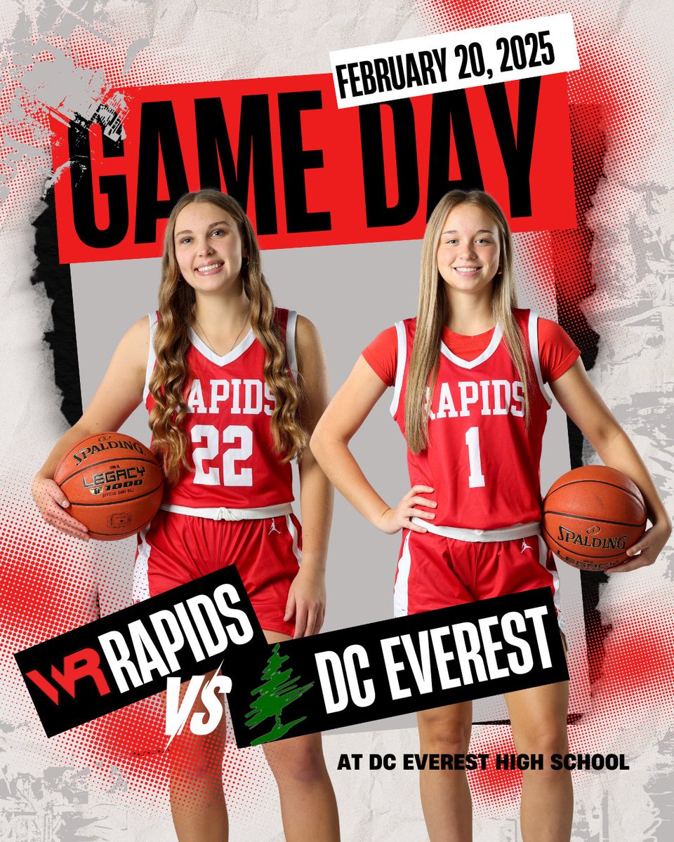 WR Girls Hoops (@wrgirlshoops) on Twitter photo 🚨🚨 GAME DAY! 🚨🚨
Tonight our Red Raiders are back in action as they travel to DC Everest to take on the Evergreens!
🏫 At DC Everest High School
⏰ Varsity at 7:15, JV at 5:45
📺 youtube.com/live/6SZMavFUT… 🚨🚨 GAME DAY! 🚨🚨
Tonight our Red Raiders are back in action as they travel to DC Everest to take on the Evergreens!
🏫 At DC Everest High School
⏰ Varsity at 7:15, JV at 5:45
📺 youtube.com/live/6SZMavFUT…