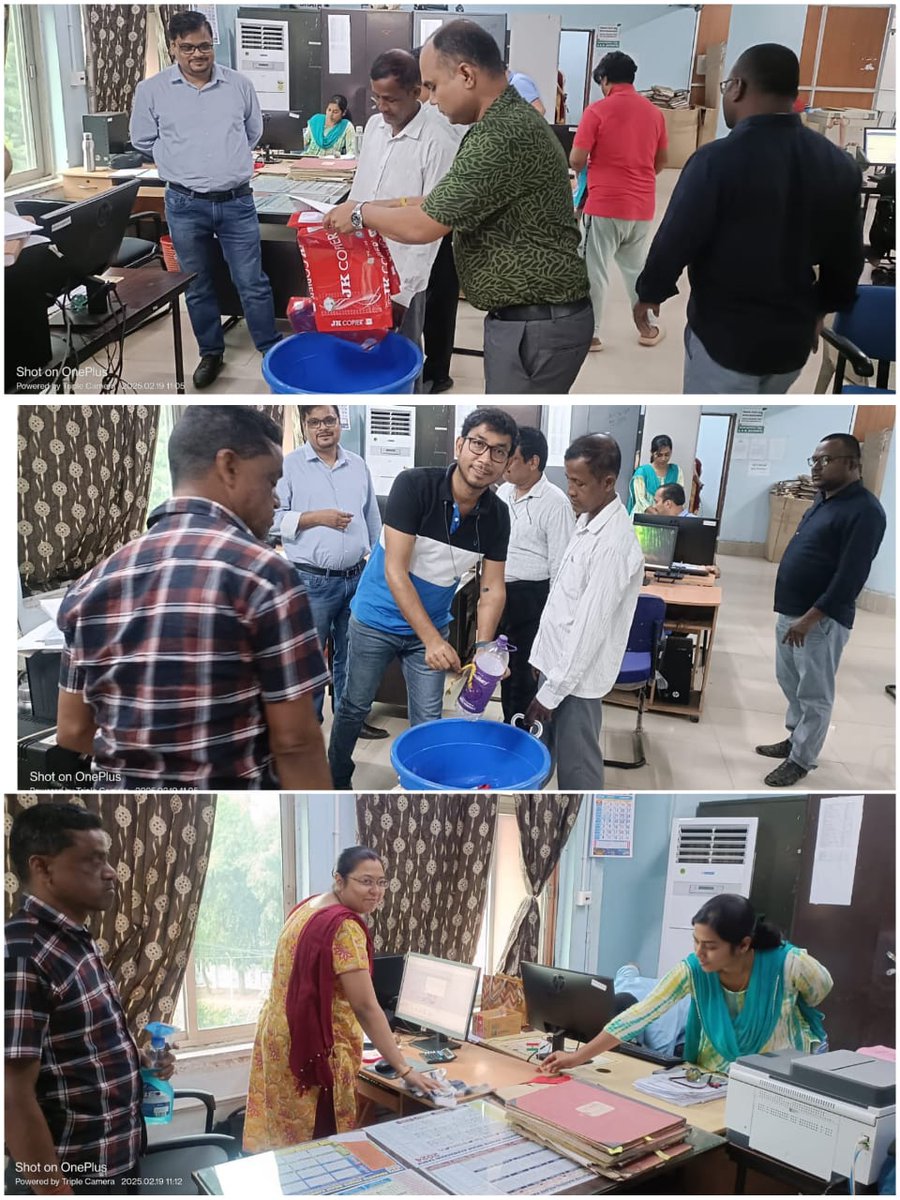 FciOdisha's tweet photo. Under Swachhta Pakhwada, the special cleanliness drive, the Officers/Officials of Regional Office, Bhubaneswar participated in the cleanliness drive with full enthusiasm.
#SwachhataPakhwada2025 #CleanIndia #FCIForCleanliness #FCI #India
@FCI_India
@EastFci https://t.co/rTDw29wsp8