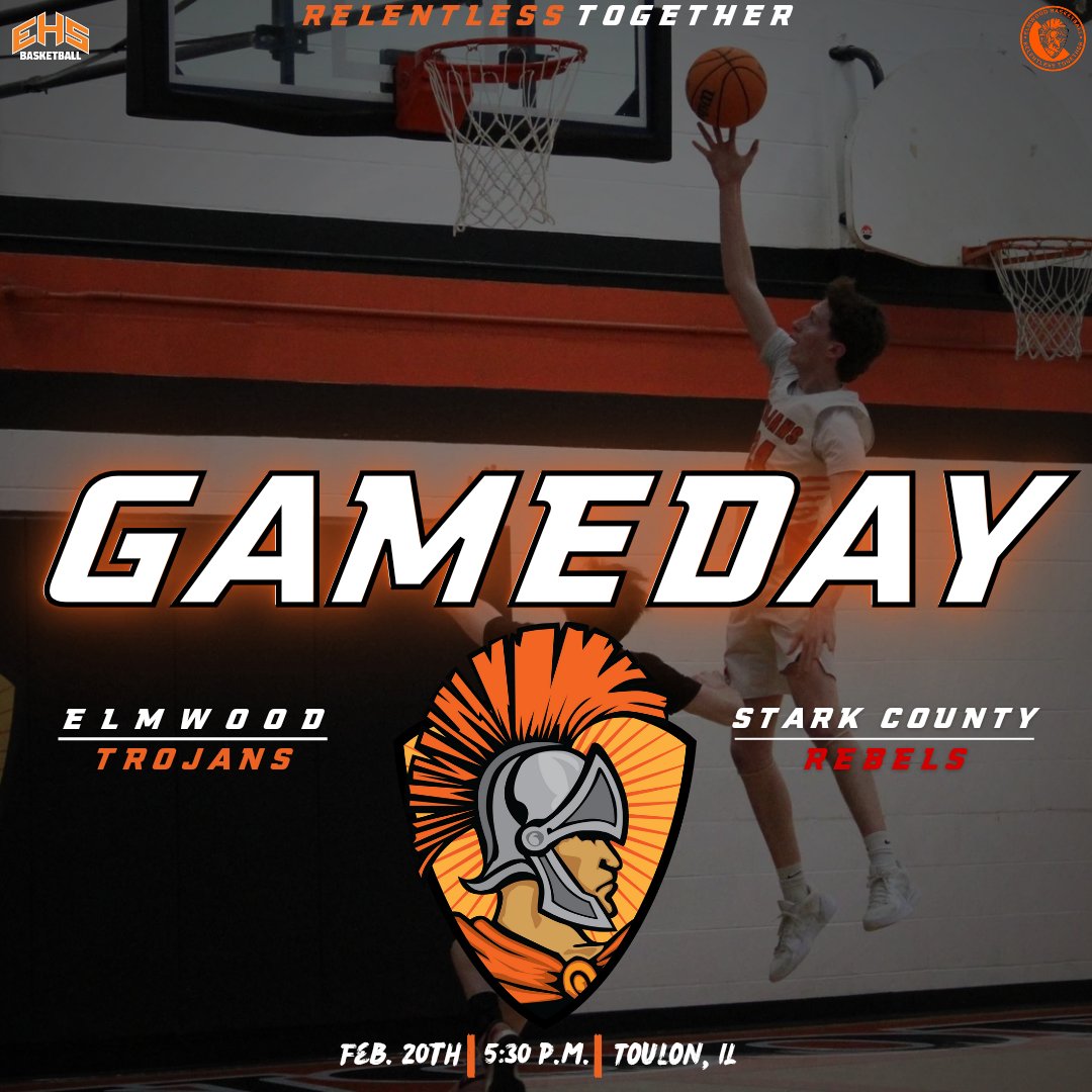 🚨 GAME DAY 🚨 

🏀: Trojans
🆚️: Rebels
📍: Toulon, IL
🕠: 5:30pm JV Tip