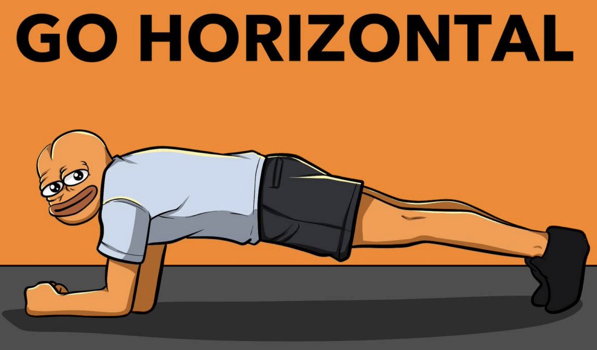 Go horizontal.
