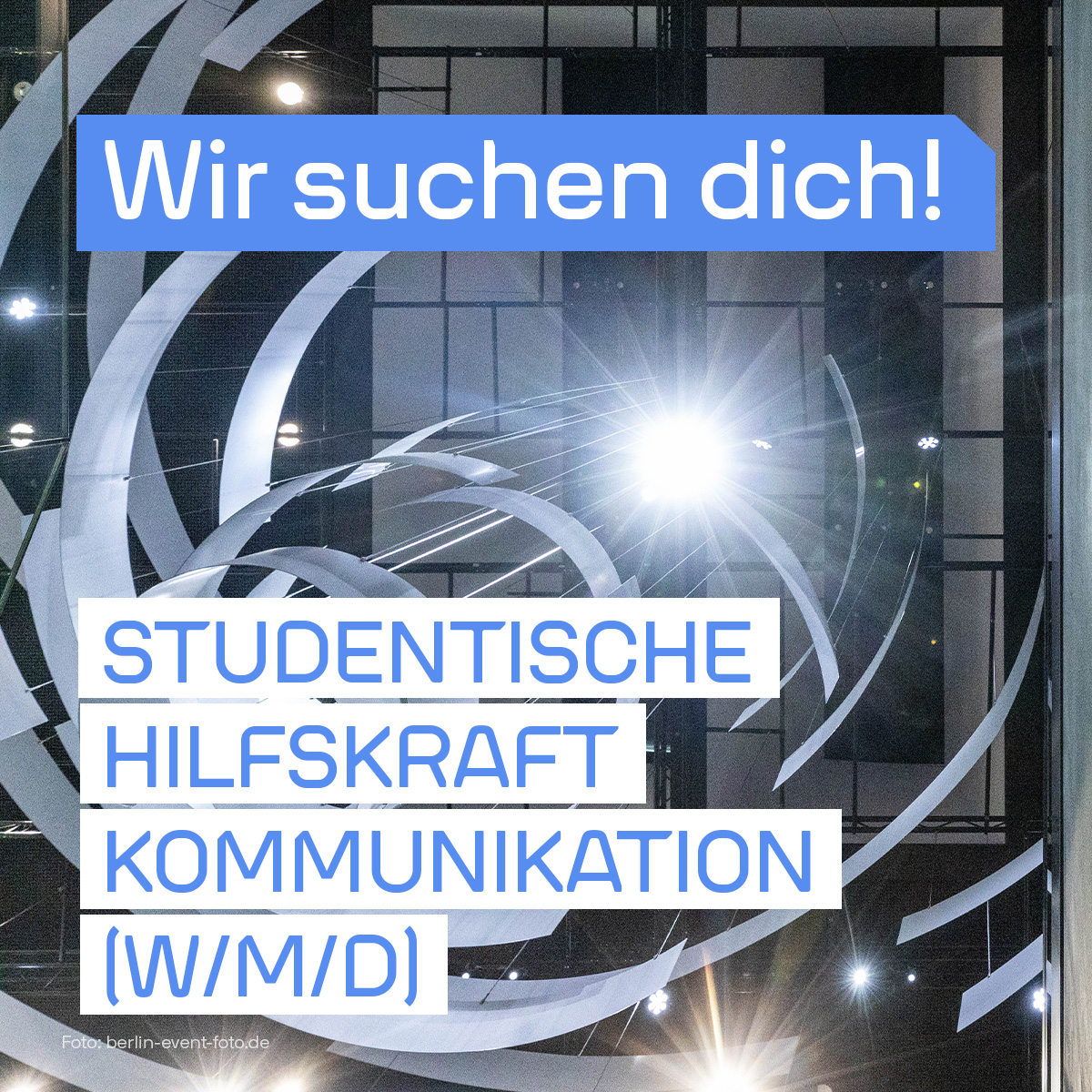FuturiumD's tweet image. Du bist noch im Studium und auf der Suche nach einer Stelle in Teilzeit?
Dann bewirb dich jetzt als Studentische Hilfskraft (w/m/d) in der Abteilung Kommunikation.
Alle Infos zur Stelle unter: futurium.de/de/jobs/studen…
#Jobs #JobsInBerlin