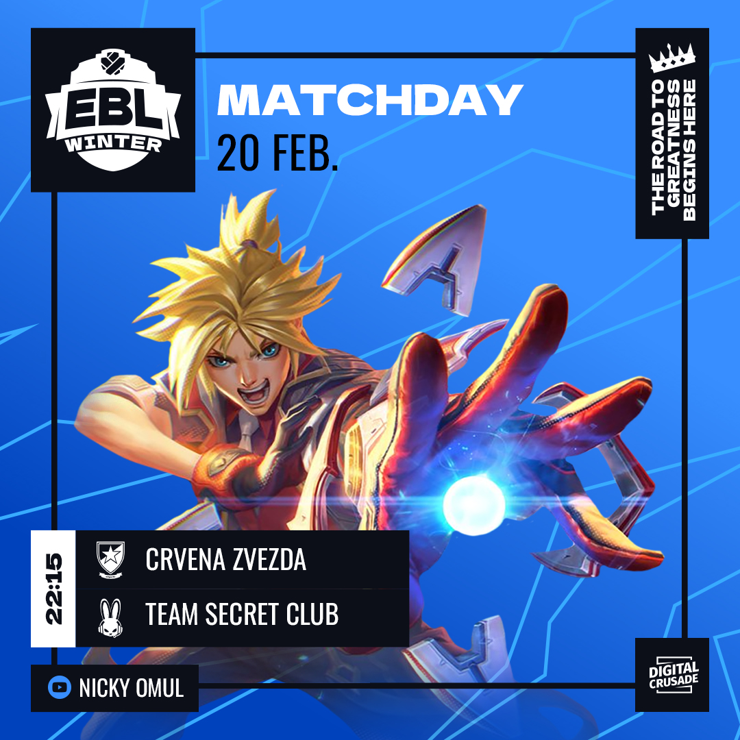 România înfruntă echipa Serbiei în Playoff-urile Esports Balkan League Winter! ❄️

🇷🇸CRVENA ZVEZDA 🆚 TEAM SECRET CLUB 🇷🇴
🗓️ 20 FEB. | 22:15
📺 youtube.com/live/A-HxePePC…

#leagueoflegends #ebl <a href="/Esport_TSC/">TSC</a>