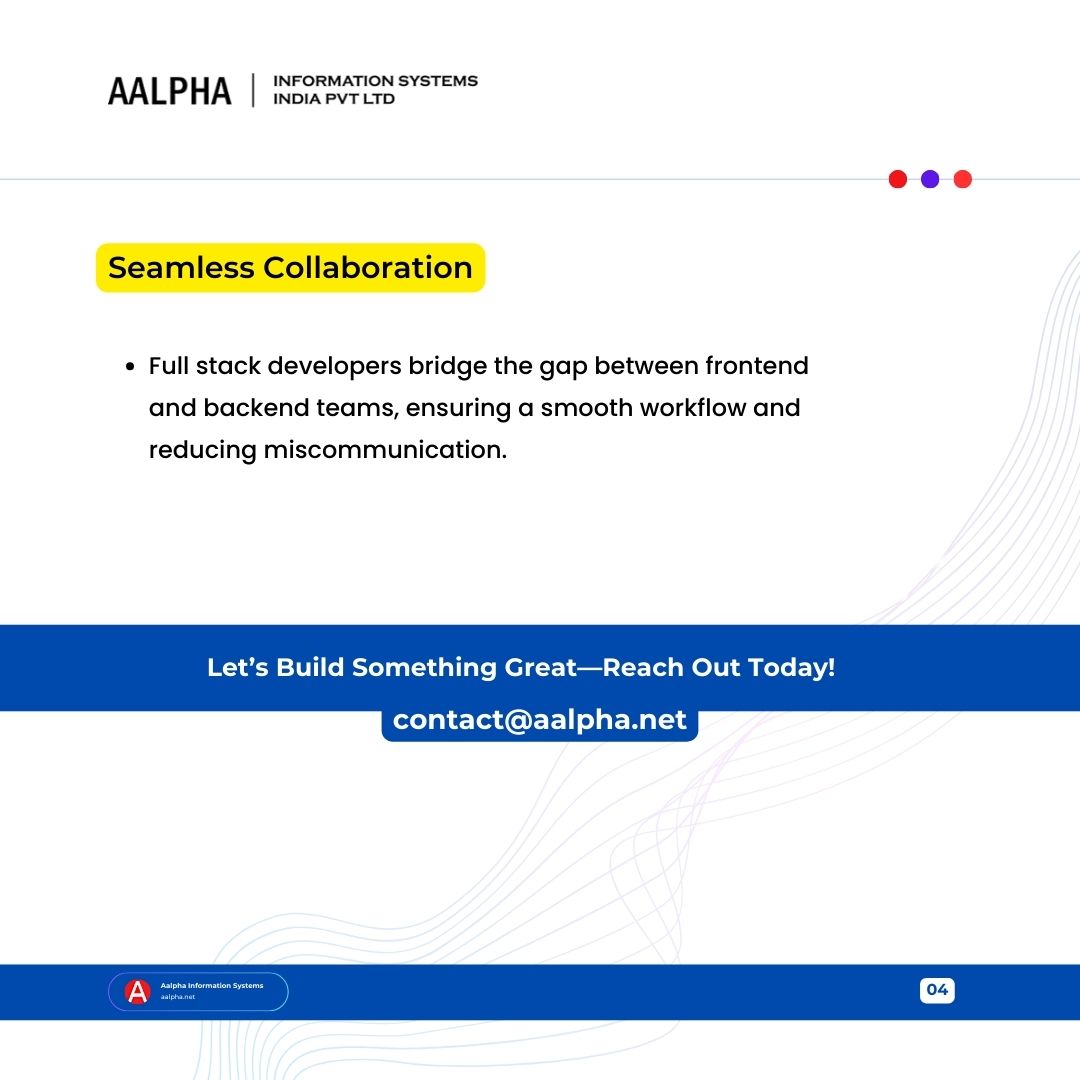 aalphaindia's tweet image. Full Stack Developers are valuable for their versatility in handling both front-end and back-end development, enabling them to manage entire projects efficiently.
Learn why full stack developers are key to faster product launches:
#fullstackdevelopers