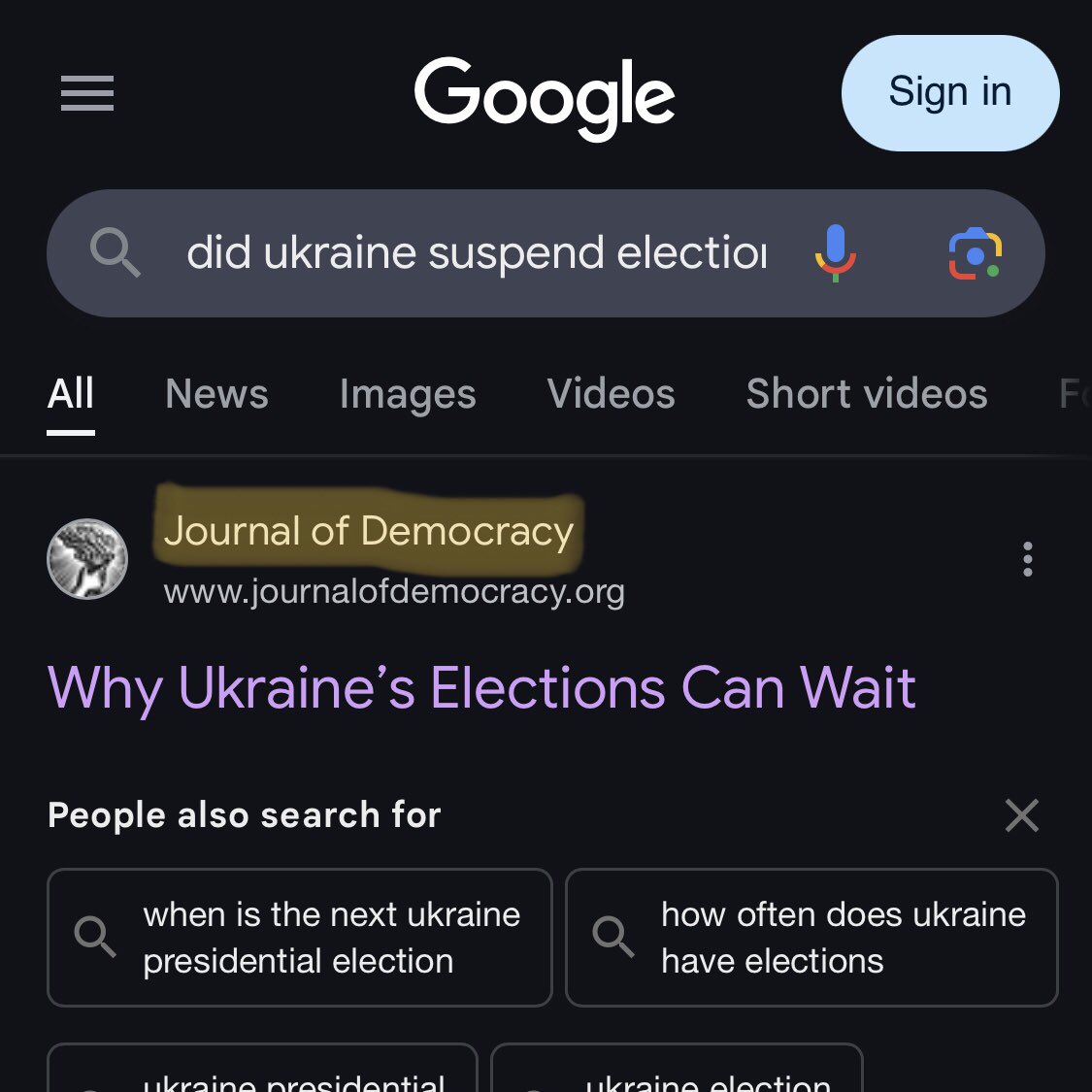 Buckaroo_4_U's tweet image. >Google a simple question about Ukraine politics
>The first result is tax funded propaganda
Here’s the big question; did this link become the top search result organically? If no, did Google put it at the top? If also no, is there an entity capable of manipulating Googles Algo?
