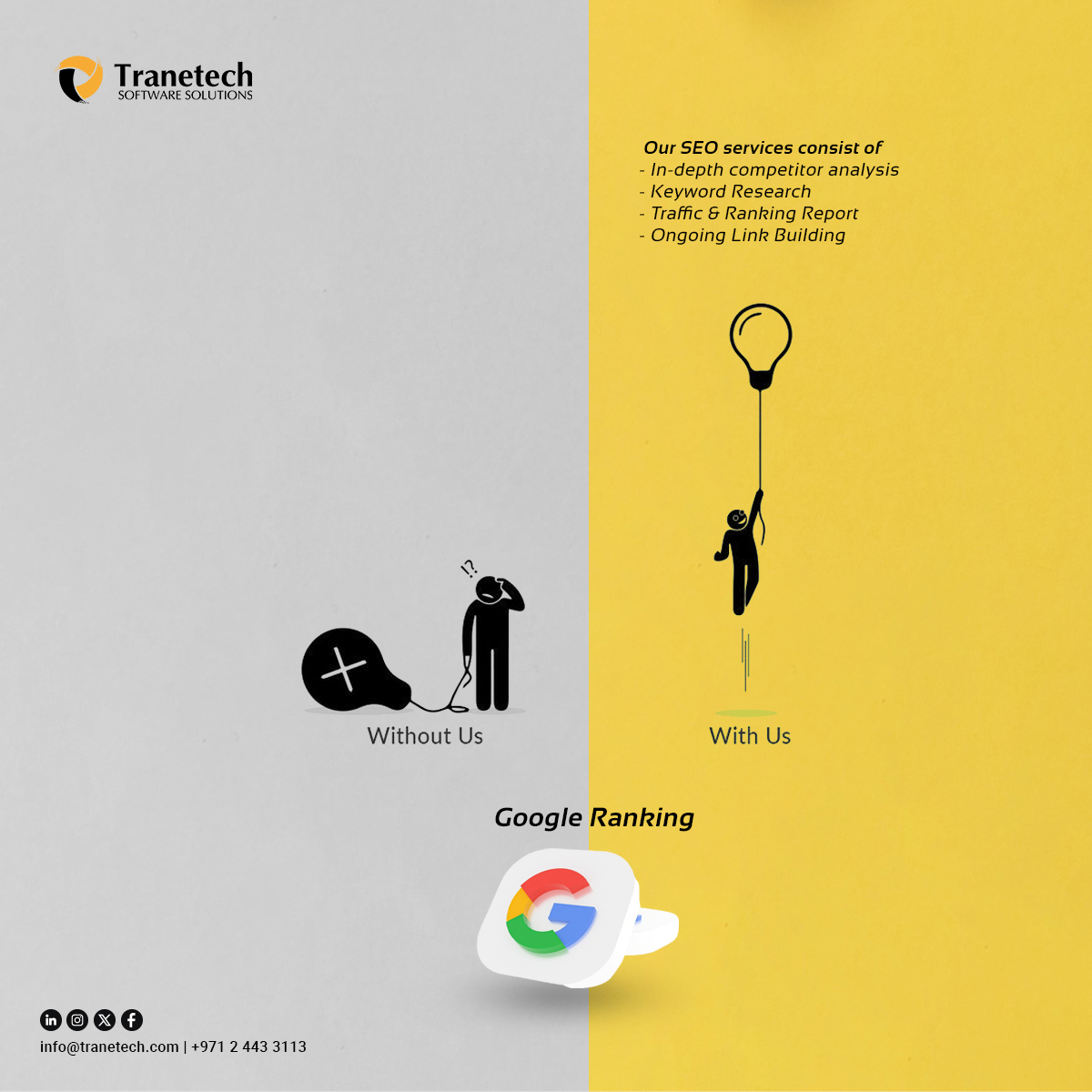 Tranetech Solutions (@tranetech_uae) on Twitter photo Boost your online presence, one keyword at a time! 📱💻
Visit tranetech.com
Contact Us:
Abu Dhabi Branch:
📞02 443 3113
✉️ info@tranetech.com
Dubai Branch:
📞 04 514 9922
✉️ infodxb@tranetech.com
#softwaredevelopment #digitalmarketing #searchengineoptimization Boost your online presence, one keyword at a time! 📱💻
Visit tranetech.com
Contact Us:
Abu Dhabi Branch:
📞02 443 3113
✉️ info@tranetech.com
Dubai Branch:
📞 04 514 9922
✉️ infodxb@tranetech.com
#softwaredevelopment #digitalmarketing #searchengineoptimization