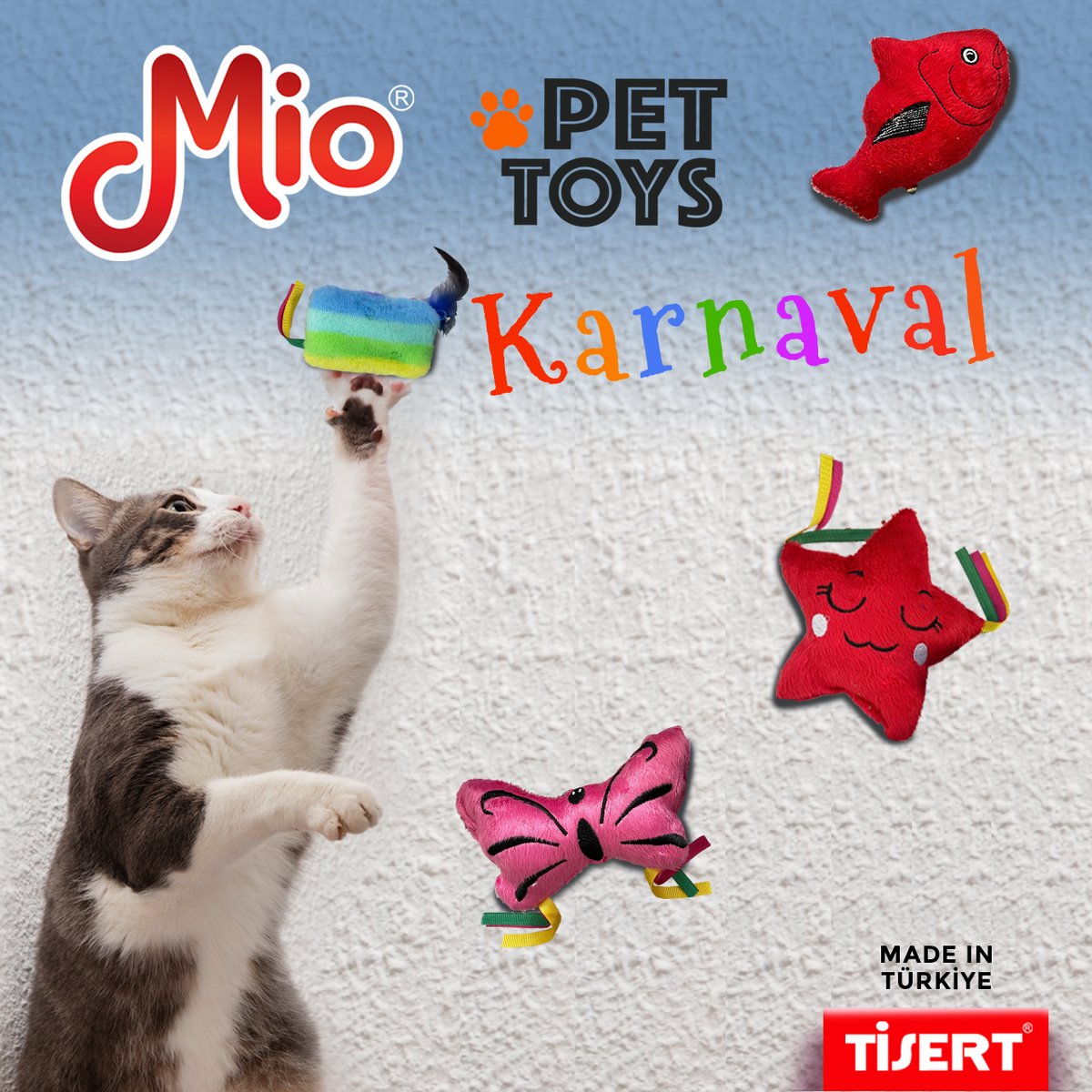 Ti_Sert's tweet photo. Mio karnaval serisinin yeni ürünleri şimdi stoklarda!!!!

Mio karnaval serisi, kedilerin doğal oyun içgüdülerini harekete geçiren ve onlara eğlenceli vakit geçirmelerini sağlayan özel tasarlanmış oyuncaklardır. 

The new products of the Mio carnival series are now in stock!!!! https://t.co/28T9Ki5MZF