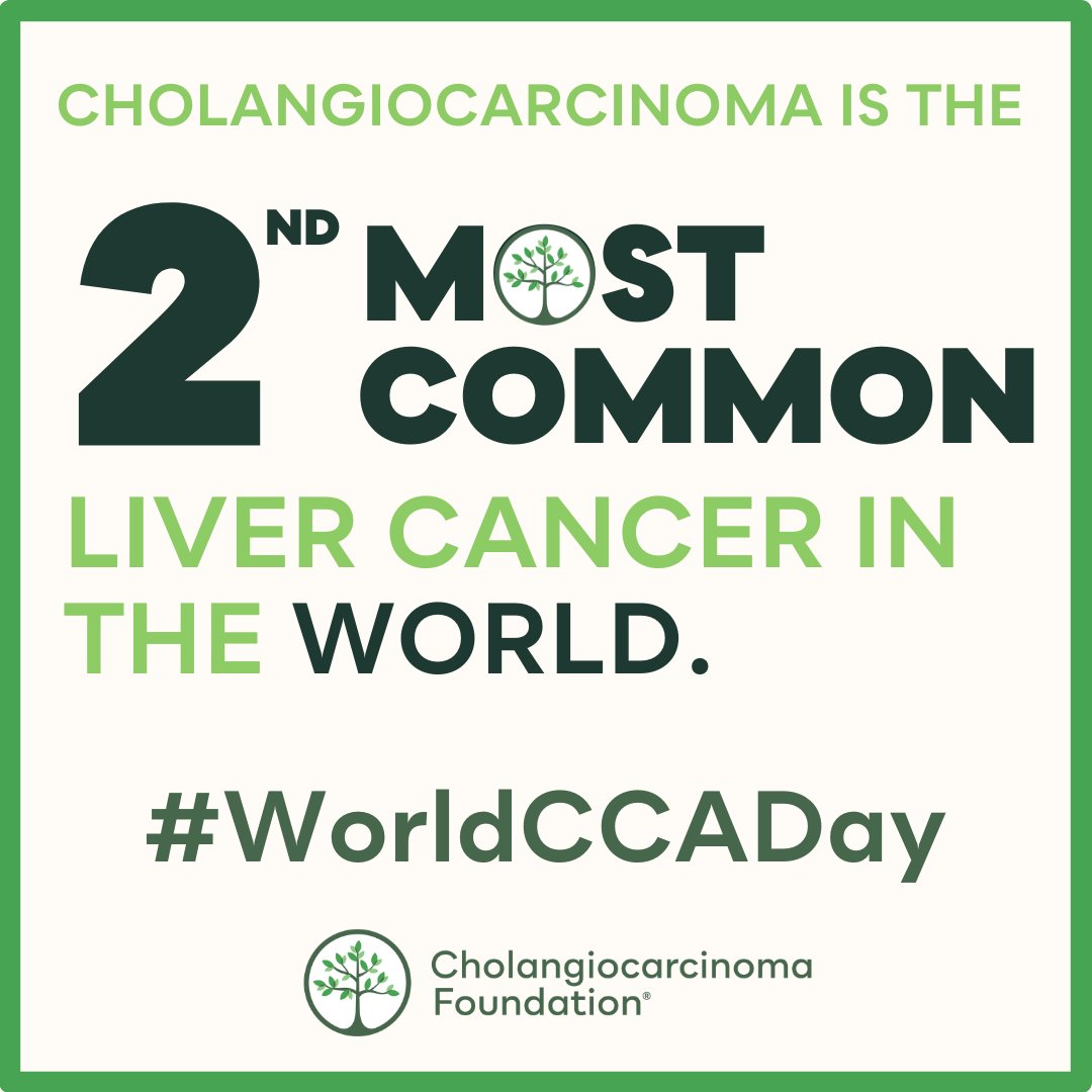 Most people have never heard of cholangiocarcinoma, yet it’s the 2nd most common liver cancer. Awareness isn’t just important—it’s life-changing. Knowledge leads to early detection, research, and hope. Let’s make CCA known. #WorldCCADay 🌍
