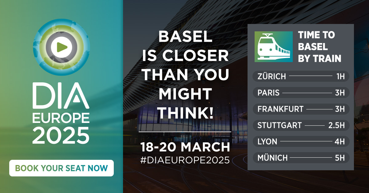 #DIAEurope2025 is closer than you might think! ✈️🚆Don’t miss this great opportunity to explore the latest developments in drug development while connecting with key stakeholders from the healthcare field. Explore the programme and register here: bit.ly/433u5Ww.