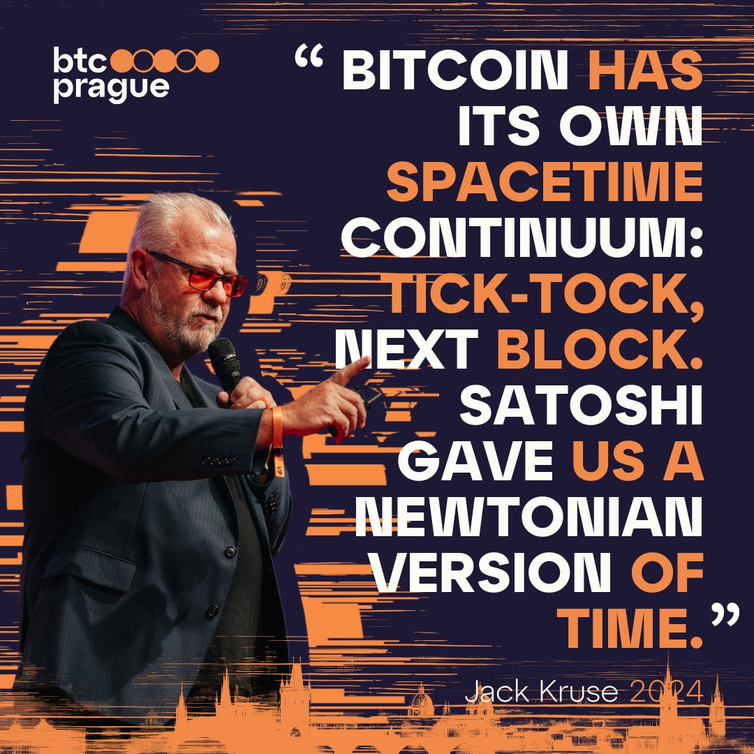 JACK KRUSE @drJackKruse : “Bitcoin has its own spacetime continuum:  tick-tock, next block. Satoshi gave us a Newtonian version of time”