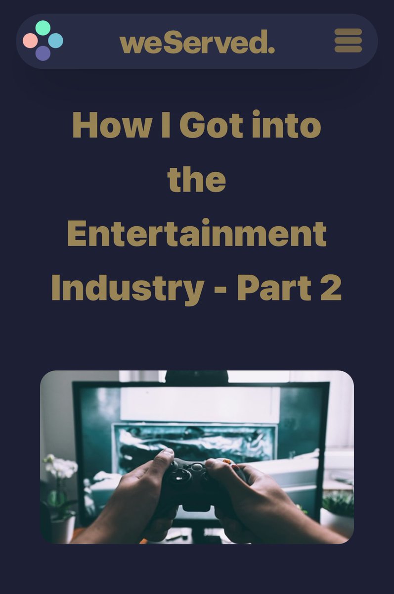 You can read Part 2 of <a href="/The_Real_McNab/">Andy McNab</a>  latest blog : How  I got into the entertainment Business right here. And head to the <a href="/weServedUK/">weServed</a>  website for more #andymcnab #entertainment  #veterans #community 
we-served.com/blog/how-i-got…