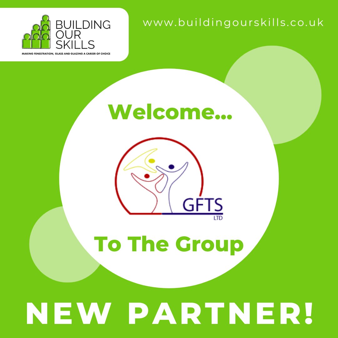 Building Our Skills are delighted to announce our NEW PARTNER, <a href="/GFTSLtd/">GFTS Ltd.</a>!

GFTS Ltd specializes in delivering high-quality, tailored training solutions for the fenestration and construction industries, focusing on workforce development with a "Train, Gain, and Retain" approach.