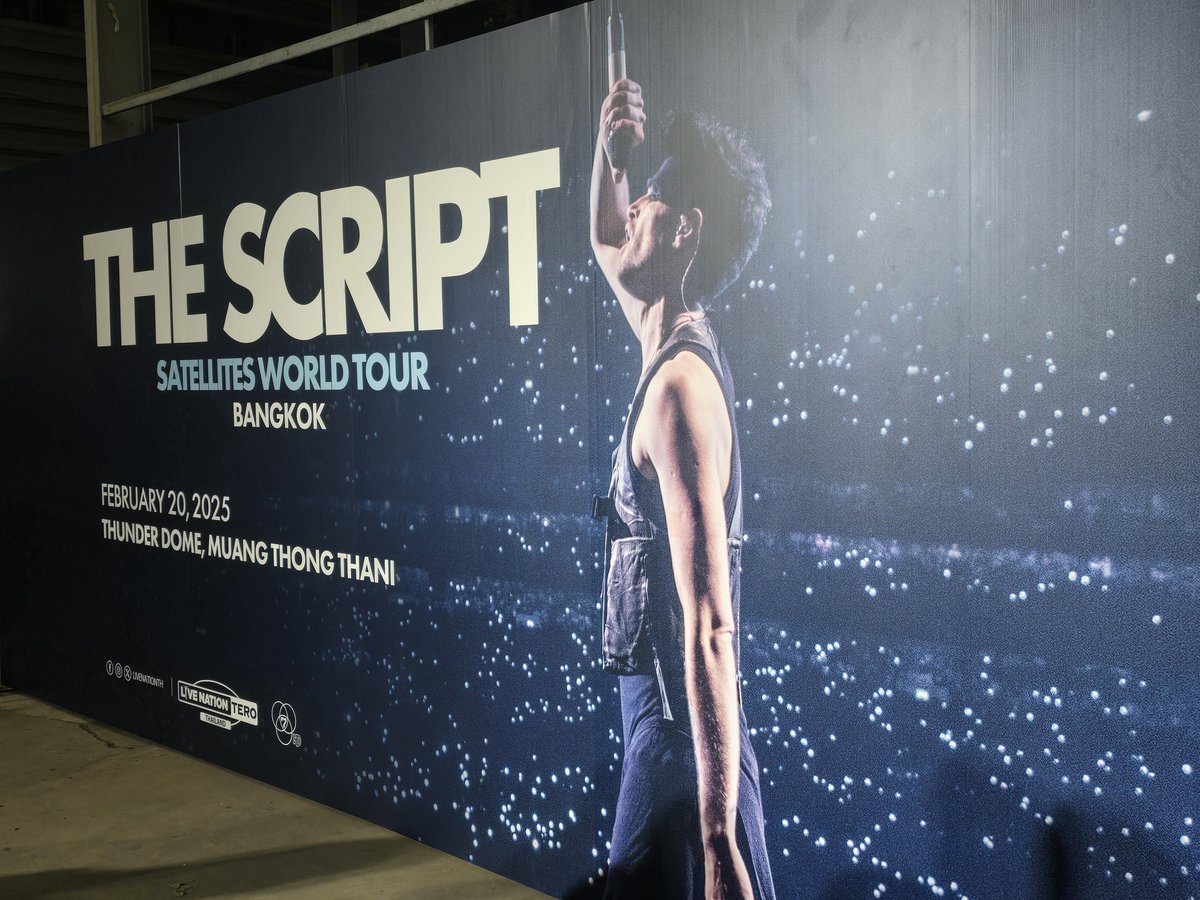ttantnim8's tweet image. #TheScriptSatellitesWorldTour BKK🛰🌌