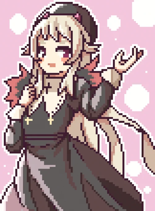 健やかに生きてほしい  #海猫サキュア #さきゅあーと #まいにちドット絵 