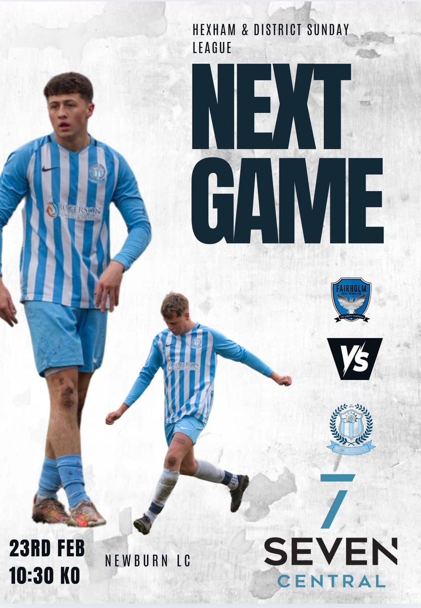🔵⚪️ 🏆🏆⚪️🔵

This Sunday we travel to Newburn LC as we face Fairholme in league action. 

🆚 Fairholme social club FC
📍 Newburn Lc 
⏱ 10:30am KO

#UTM 🔵⚪️