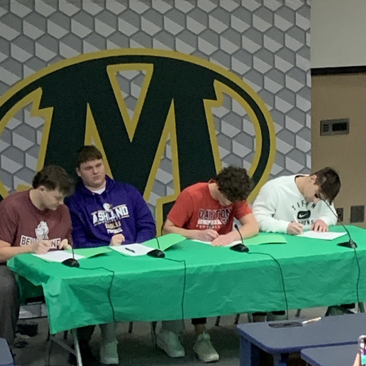 Medina Football (@mhsbeesfb) on Twitter photo ICYMI Signing Day!! <a href="/CooperJosefczyk/">Cooper Josefczyk</a> to <a href="/TUDragonFB/">Tiffin University Football</a> <a href="/HulveyTallen/">Tallen Hulvey</a> to <a href="/DaytonFootball/">Dayton Football</a> and <a href="/CurtisHartmann7/">Curtis Hartmann</a> to <a href="/AshlandFB/">Ashland Football</a> last but not least a DARKSIDER turns to rock throwing <a href="/DylanForster63/">Dylan Forster</a> signed to <a href="/BUKnights/">Bellarmine Athletics</a> Congratulations and always #BeeFAST ICYMI Signing Day!! <a href="/CooperJosefczyk/">Cooper Josefczyk</a> to <a href="/TUDragonFB/">Tiffin University Football</a> <a href="/HulveyTallen/">Tallen Hulvey</a> to <a href="/DaytonFootball/">Dayton Football</a> and <a href="/CurtisHartmann7/">Curtis Hartmann</a> to <a href="/AshlandFB/">Ashland Football</a> last but not least a DARKSIDER turns to rock throwing <a href="/DylanForster63/">Dylan Forster</a> signed to <a href="/BUKnights/">Bellarmine Athletics</a> Congratulations and always #BeeFAST