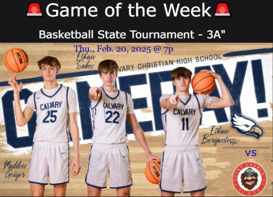 FHSAA Sports (@fhsaaf2) on Twitter photo 🚨Game of the Week🚨State Championships
Calvary Christian Academy vs Saint Andrew's
📺 Live on: bit.ly/3CUJbmy
⏰today @ 7p.
<a href="/TheCalvaryBball/">Calvary_Basketball</a> <a href="/GoSAScots/">SA Scots Athletics</a> <a href="/wesdog96/">Wesdogballer</a> <a href="/CCHSWBB/">Calvary Christian WBB</a> <a href="/GregOlsen25/">Greg Olsen</a> <a href="/SportsCalvary/">Calvary Christian HS</a> <a href="/Biggamebobby/">Bob Putnam</a> <a href="/AleLeal12345678/">Lealsan</a> <a href="/VintageOlisaLLC/">VintageOlisa</a> <a href="/EthanSabec2026/">ethan_sabec2026</a> 🚨Game of the Week🚨State Championships
Calvary Christian Academy vs Saint Andrew's
📺 Live on: bit.ly/3CUJbmy
⏰today @ 7p.
<a href="/TheCalvaryBball/">Calvary_Basketball</a> <a href="/GoSAScots/">SA Scots Athletics</a> <a href="/wesdog96/">Wesdogballer</a> <a href="/CCHSWBB/">Calvary Christian WBB</a> <a href="/GregOlsen25/">Greg Olsen</a> <a href="/SportsCalvary/">Calvary Christian HS</a> <a href="/Biggamebobby/">Bob Putnam</a> <a href="/AleLeal12345678/">Lealsan</a> <a href="/VintageOlisaLLC/">VintageOlisa</a> <a href="/EthanSabec2026/">ethan_sabec2026</a>