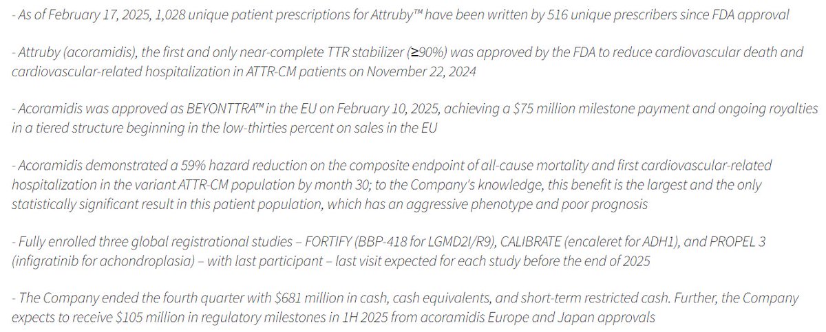 doepke_michel's tweet photo. $BBIO strong results. #Attruby $PFE $ALNY https://t.co/V522MWmArJ https://t.co/e0Ctw9Zm51