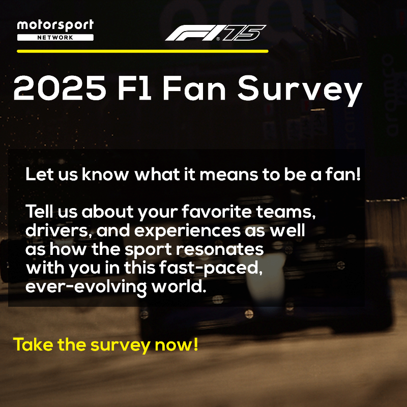 Motorsport's tweet photo. Calling all F1 fans 🔈

Make yourselves heard and tell us what you love about the sport by taking our survey! ✍🏼