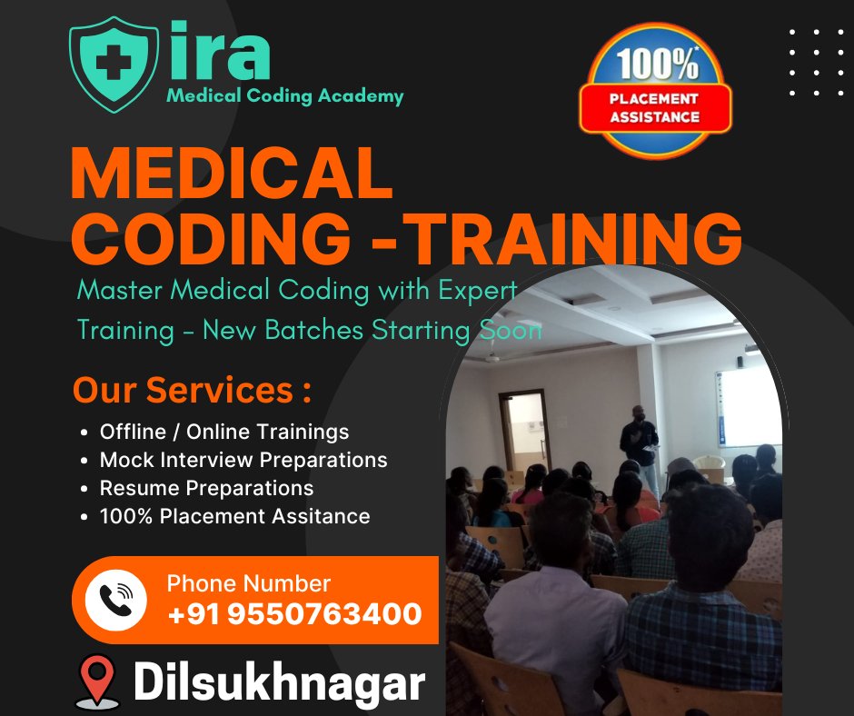 IraCoding's tweet image. IRA Medical Coding Academy
Join Our New Batch & Transform Your Career in Medical Coding!"
🔹 #MedicalCodingTraining
🔹 #MedicalCodingInstitute
🔹 #BestMedicalCodingTraining
🔹 #medicalbillingandcoding
🔹 #TopPlacements
🔹 #MedicalCodingJobs
🔹 #CareerInMedicalCoding