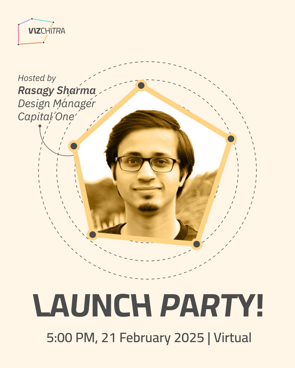 VizChitra (@vizchitra) on Twitter photo 🚀 It’s a party, and you’re invited!
Join <a href="/VizChitra/">VizChitra</a>'s launch this Friday as <a href="/chartwaali/">Gurman Bhatia</a> and <a href="/rasagy/">Rasagy Sharma</a> share our origin story and dreams for India’s #dataviz community.
📌 Register now! Link in bio.
We look forward to seeing you there!🎉📊🤝
#DataDriven #Datafam #InfoDesign 🚀 It’s a party, and you’re invited!
Join <a href="/VizChitra/">VizChitra</a>'s launch this Friday as <a href="/chartwaali/">Gurman Bhatia</a> and <a href="/rasagy/">Rasagy Sharma</a> share our origin story and dreams for India’s #dataviz community.
📌 Register now! Link in bio.
We look forward to seeing you there!🎉📊🤝
#DataDriven #Datafam #InfoDesign