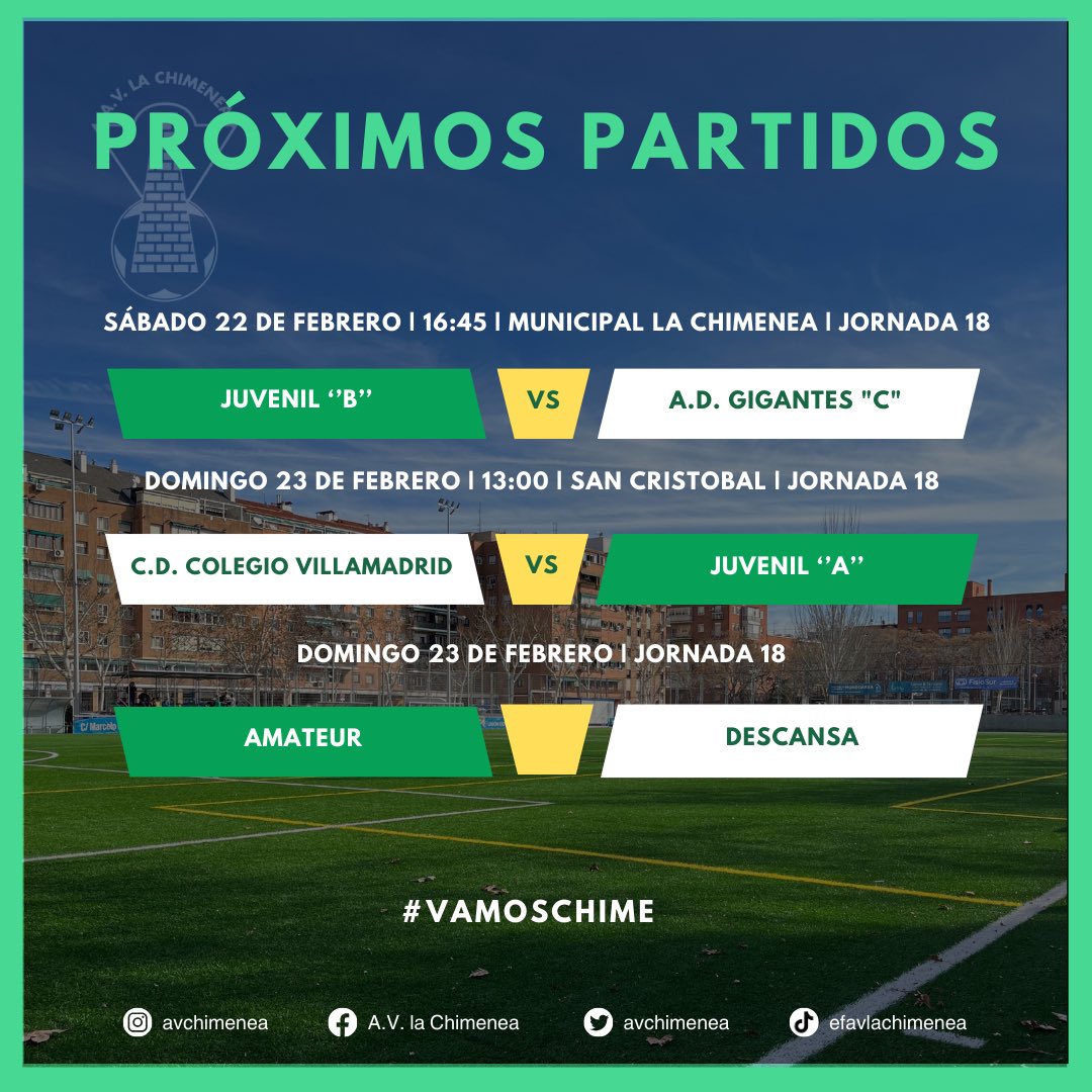 avchimenea's tweet photo. 💚¡𝐐𝐔𝐄 𝐍𝐎 𝐏𝐀𝐑𝐄 𝐄𝐋 𝐅𝐔𝐓𝐁𝐎𝐋 𝐄𝐍 𝐋𝐀 𝐂𝐇𝐈𝐌𝐄𝐍𝐄𝐀!⚽️ 𝐍𝐔𝐄𝐕𝐀 𝐉𝐎𝐑𝐍𝐀𝐃𝐀 𝐃𝐄 𝐋𝐈𝐆𝐀

#vamoschime💚 #liga #jornada #partido #federado #temporada #usera #madrid #avchimenea https://t.co/ooPD0b6Olj