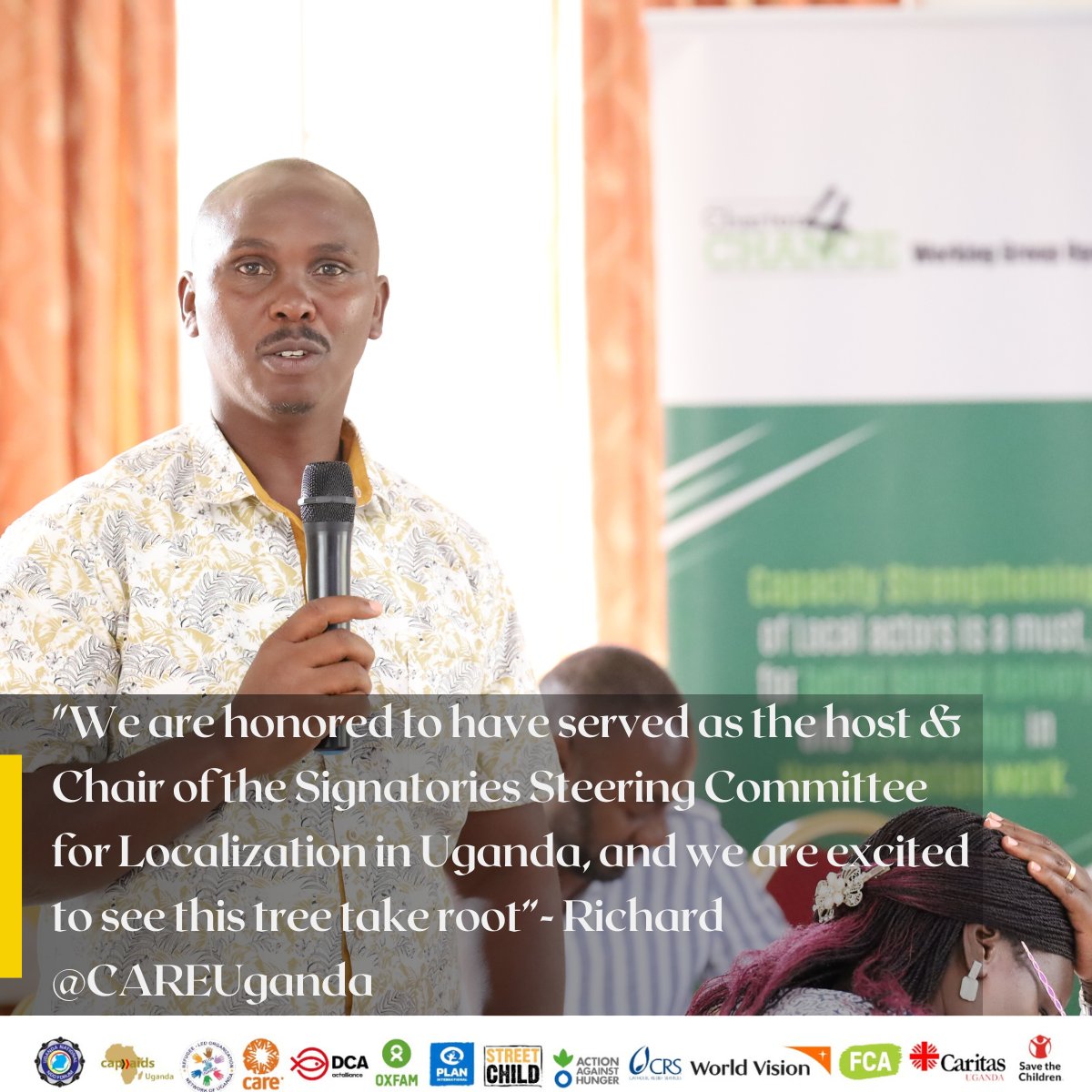 C4C_Uganda's tweet image. Let&apos;s all plant a tree for Localization in Ug, @CAREUganda we believed in planting a tree (Coordination System) whose shade we may never sit under, the Secretariat has evolved into a robust coordination framework that provides shelter to effective localization efforts in Uganda.