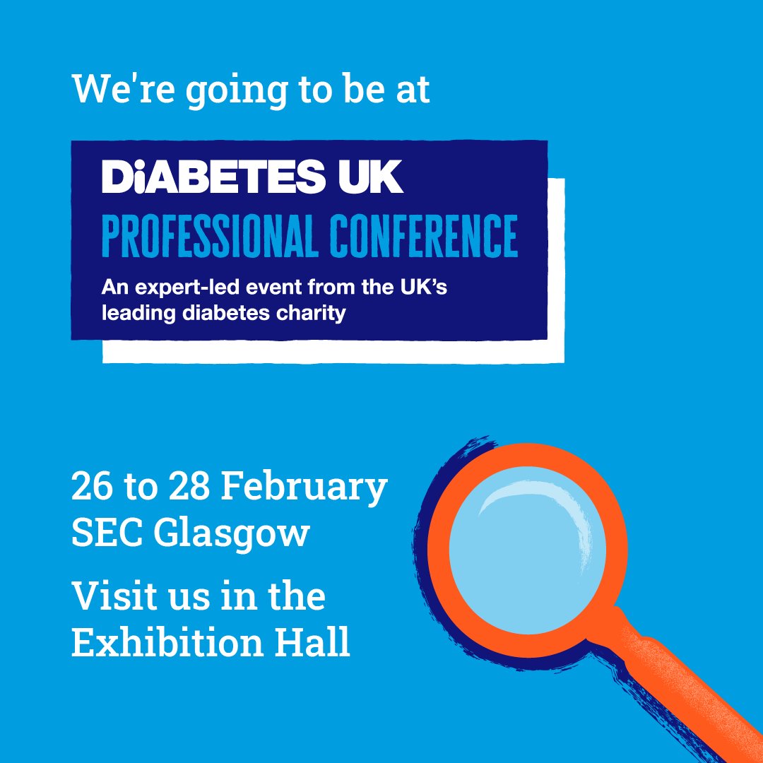 The T1DRA study team will be at the Diabetes UK Conference in Glasgow next week, spreading the word about our exciting research. Come along to our exhibit and say hello, we look forward to meeting you! #DiabetesUK #DUK