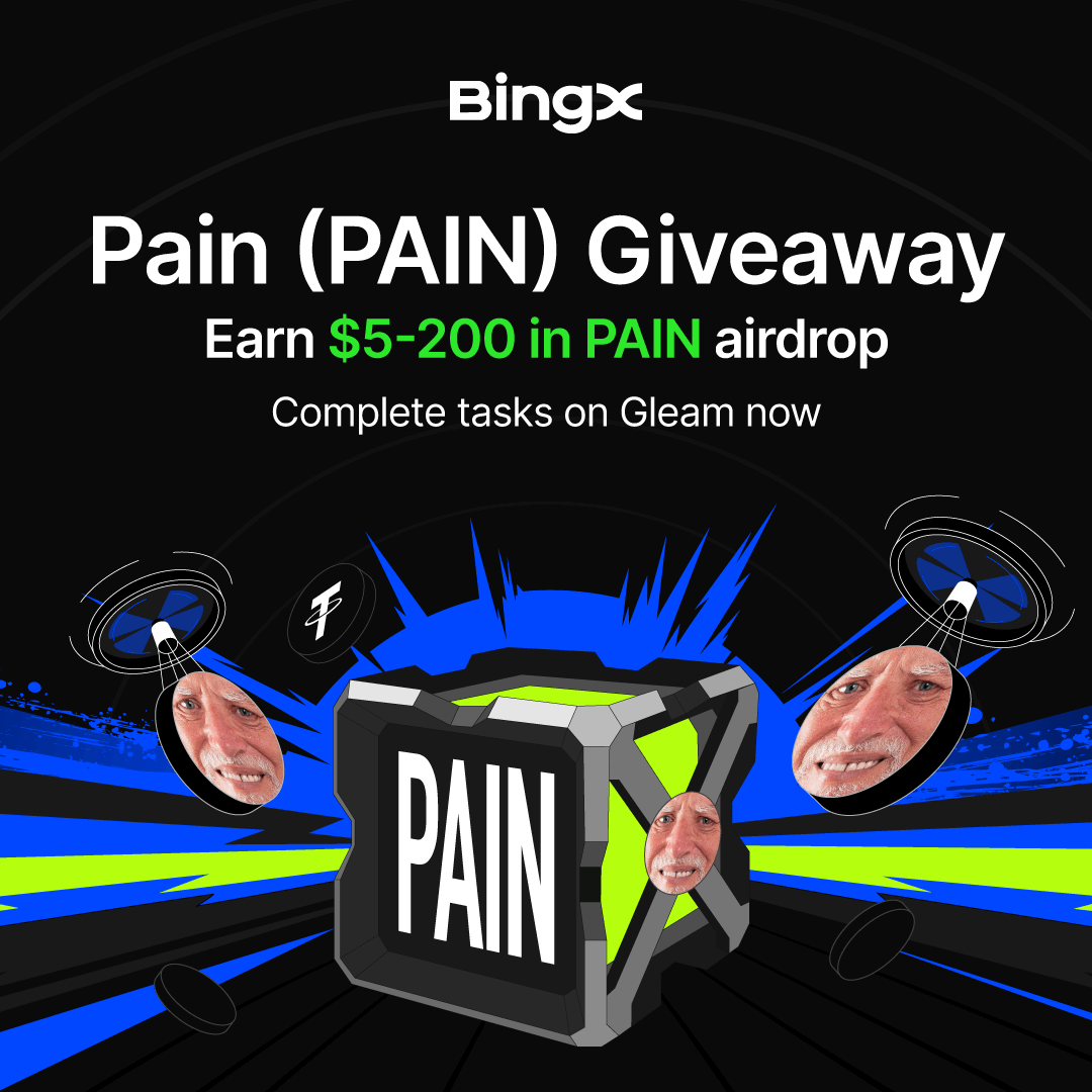 Hurt your bags? Here’s some $PAIN to fix that💰 

100 winners, $5 to $200 worth of #PAIN in airdrops—boost your chances with spot trading &amp; Gleam tasks. <a href="/pain/">PAIN</a>

Deadline? Feb 27.

Join now: bit.ly/3X4QFdO