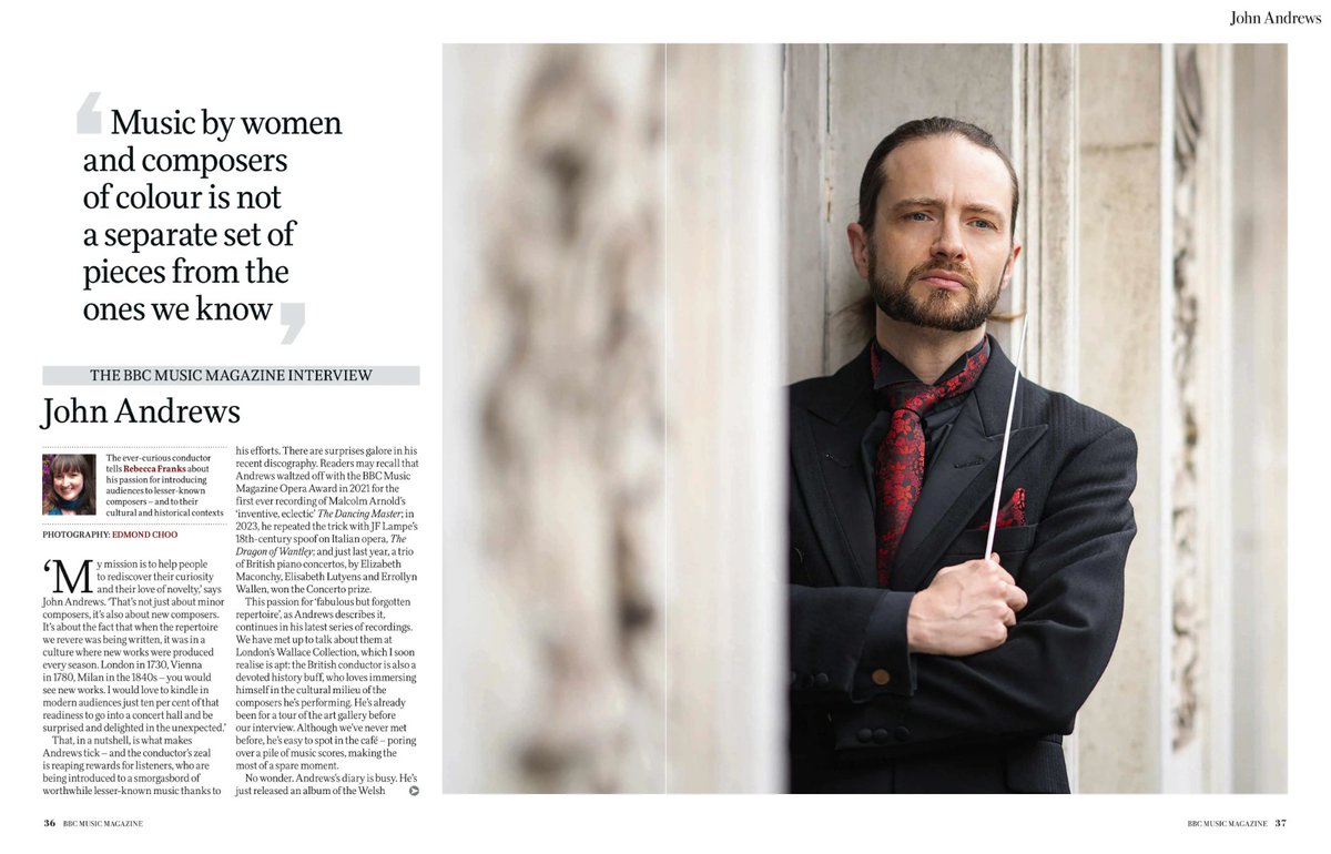 𝗝𝗼𝗵𝗻 𝗔𝗻𝗱𝗿𝗲𝘄𝘀 (@jkaconductor) on Twitter photo Honoured to be the subject of this month's <a href="/MusicMagazine/">BBC Music Magazine</a> interview. <a href="/Becca_JF21/">Rebecca Franks</a> has done an amazing job condensing a wide-ranging discussion into a lovely distillation of what makes me tick. Head to the BBC site for the full interview (£££) Honoured to be the subject of this month's <a href="/MusicMagazine/">BBC Music Magazine</a> interview. <a href="/Becca_JF21/">Rebecca Franks</a> has done an amazing job condensing a wide-ranging discussion into a lovely distillation of what makes me tick. Head to the BBC site for the full interview (£££)