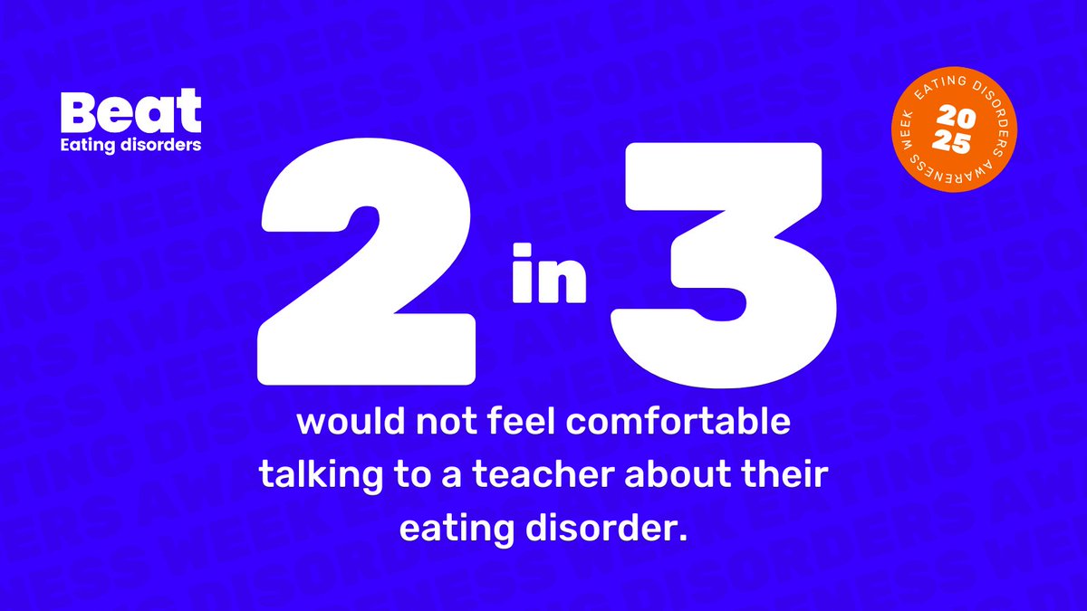 Birmingham LSCP (@birminghamlscp) on Twitter photo It's #EatingDisordersAwarenessWeek2025
Eating disorders can affect anyone, so it's vital we're all able to recognise the signs.
<a href="/beatED/">Beat</a> offers free resources for friends, families, and schools on how to support someone with an eating disorder.
Visit: edaw.beateatingdisorders.org.uk/how-we-can-hel… It's #EatingDisordersAwarenessWeek2025
Eating disorders can affect anyone, so it's vital we're all able to recognise the signs.
<a href="/beatED/">Beat</a> offers free resources for friends, families, and schools on how to support someone with an eating disorder.
Visit: edaw.beateatingdisorders.org.uk/how-we-can-hel…