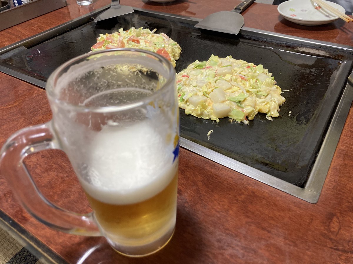 奥州江刺しんてん
生ビール２杯目飲みかけ