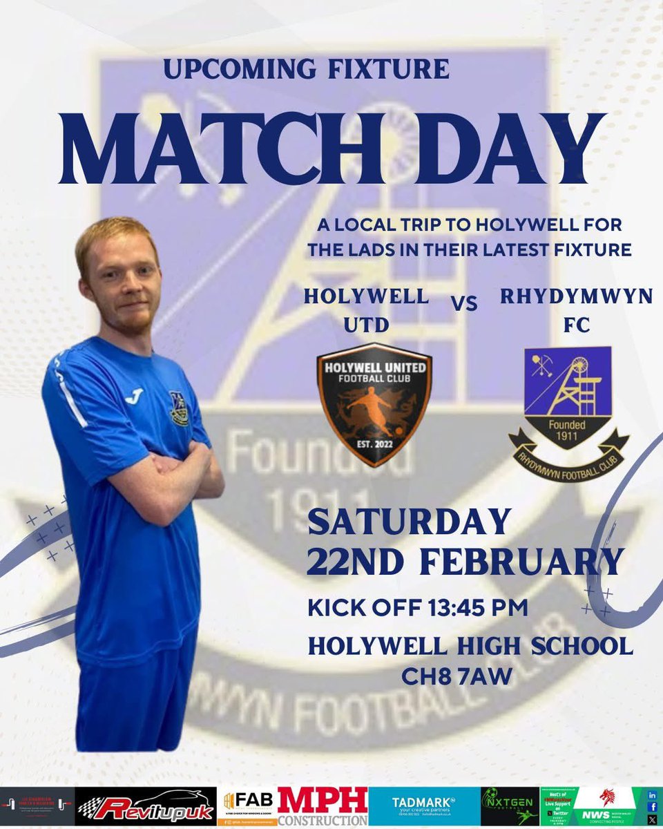 This weekend we travel to Holywell Utd as we look to get another 3 points in the league to keep the pressure on the teams we are chasing!

KO 13:45

<a href="/NWSportDave/">Grassroots North Wales</a> <a href="/NEWFAMensLeague/">North East Wales Football League</a> <a href="/NWalesSocial/">#NorthWalesSocial ⬆️🏴󠁧󠁢󠁷󠁬󠁳󠁿🤝</a>