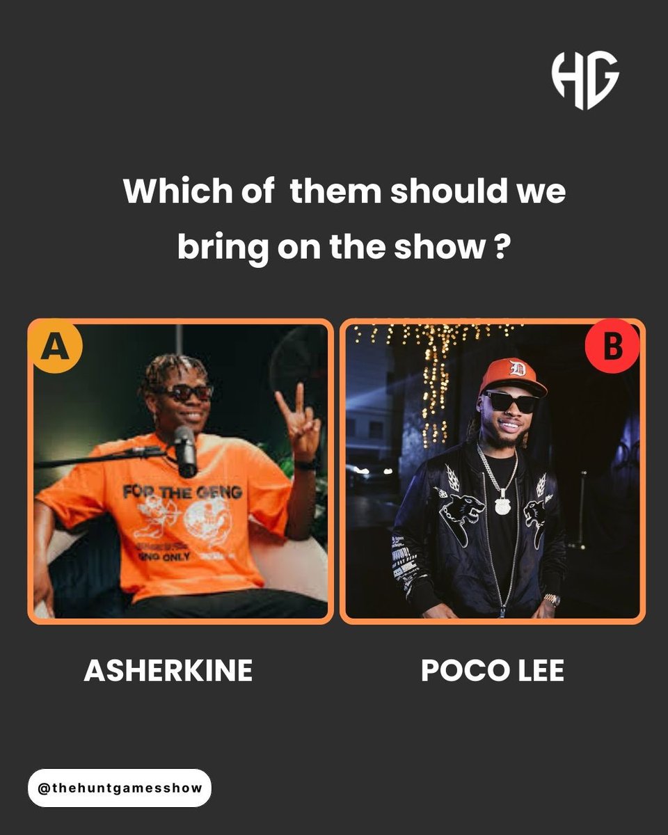 huntgamesshow's tweet image. TEAM A OR TEAM B? Pick wisely 😌 

I hope you are not late to the party and you have watched THE REUNION,  episode 2! 🔥
What was your favorite part, let us know in the comment section.
#asherkine #pocolee #lookman #mbappe #burnaboyupdate #huntgameshow