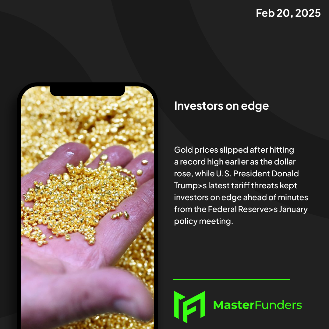 masterfunders's tweet photo. 🏅 Gold Slips from Record High
Gold eased after hitting an all-time high, as the US dollar strengthened and markets anticipated the Fed minutes release. #Gold #SafeHaven #Forex https://t.co/WpIglljNEd