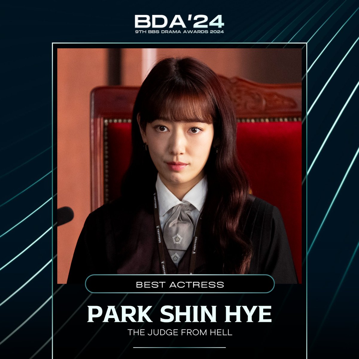 🏆9th BBS DRAMA AWARDS 2024
Best Actress: #ParkShinHye - #TheJudgefromHell
