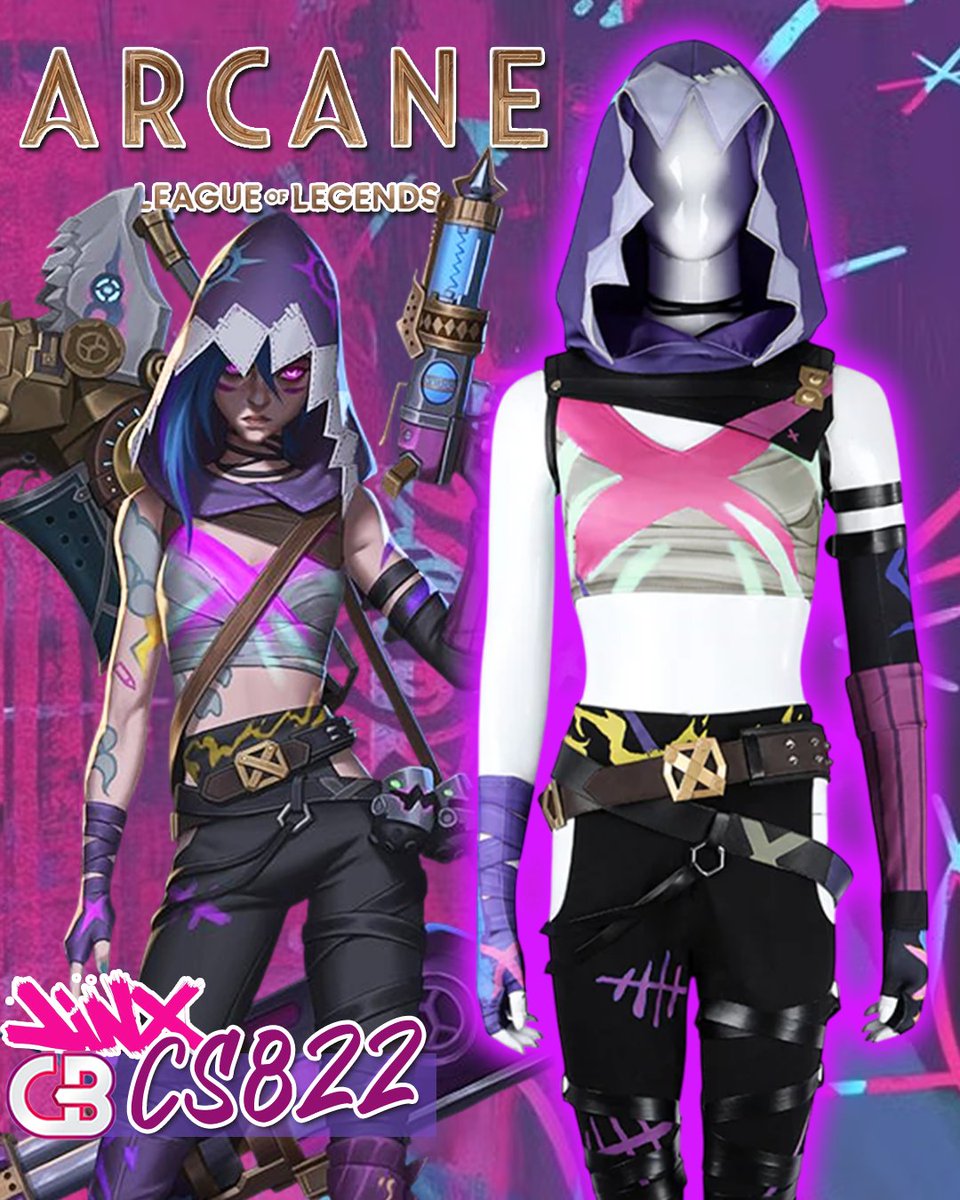 CosplayBuzz's tweet photo. League of Legends LOL Jinx Cosplay Costume Outfit Full Set CS822 🔮🌠
👉https://t.co/TcYwFThahF
#cosplaybuzz #costume #outfit #cosplay #cosplaycostume #cosplaygoals #Jinx #jinxcosplay #jinxcosplayer #jinxcostume #lol #lolcosplay #cosplaygirl #gamecosplay #game #arcane https://t.co/ol6oqKAWTd