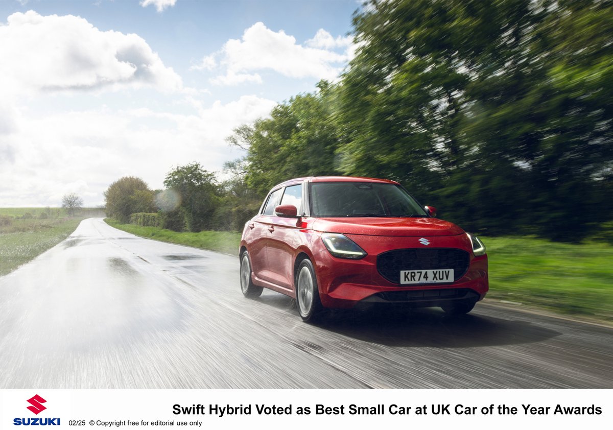 Suzuki Press Office (@suzukipress) on Twitter photo Thrilled to announce that Swift hybrid has been voted as best small car at UK Car of The Year Awards 🏆<a href="/UKCOTY/">The UK Car Of The Year Awards</a>
Read our full release here: media.suzuki.co.uk/releases/908 Thrilled to announce that Swift hybrid has been voted as best small car at UK Car of The Year Awards 🏆<a href="/UKCOTY/">The UK Car Of The Year Awards</a>
Read our full release here: media.suzuki.co.uk/releases/908