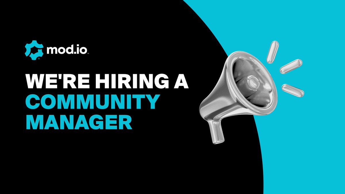 We're looking for a Community Manager to join our communications &amp; marketing team. work with our community of creators, with content moderation and supporting our partners with their UGC go-to-market plans. Remote opportunity.
apply.workable.com/modio/j/807365…