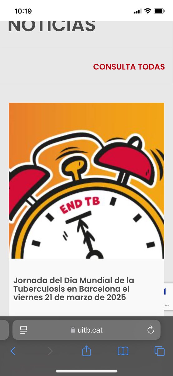👉 Boletín de Noticias de la fuiTB: 
Jornada Día Mundial TB, próximas jornadas, etc en:
uitb.cat/jornada-del-di…

Si no recibes este boletín y quieres suscribirte, inscríbete al final del boletín.

#DiaMundialTB 

#WorldTBDay