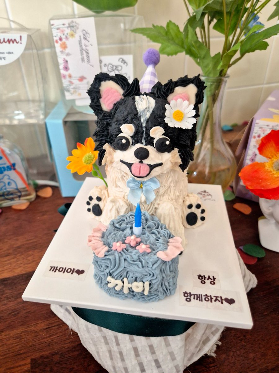 귀여운 케이크는 어떻게 먹을 거예요 😭