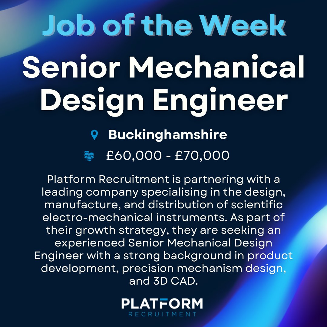 PlatformRecruit's tweet image. Take a look at our Job of the Week 💻

📩 Interested? Apply here: linkedin.com/jobs/view/4154…

Alternatively, reach out to Tom for more details:
✉️ tom@platform-recruitment.com
📞 020 8445 4577