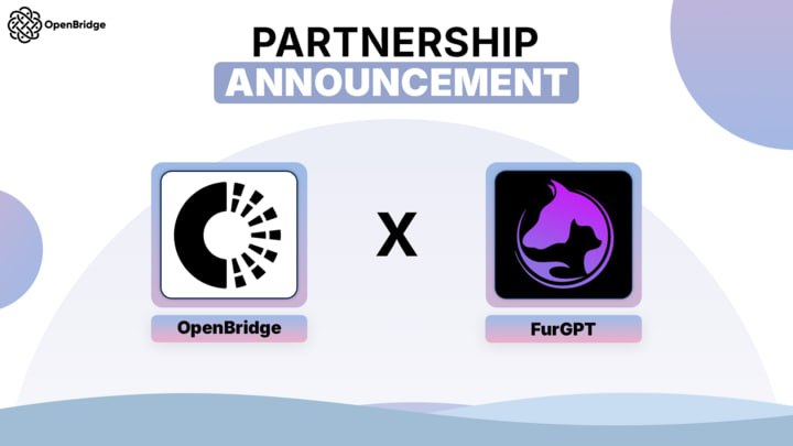OpenBridgeAI's tweet photo. Exciting Partnership Alert
@OpenBridgeAI x @GPTFur
🤖 OpenBridge AI – The Future of Cross-Chain Multi-AI-Agent Communication.
🦊 FurGPT – AI-powered Web3 virtual pet innovation.
👉 https://t.co/699ao0x1U7 | https://t.co/faWGxBAOwE https://t.co/IUUJVsSvOY