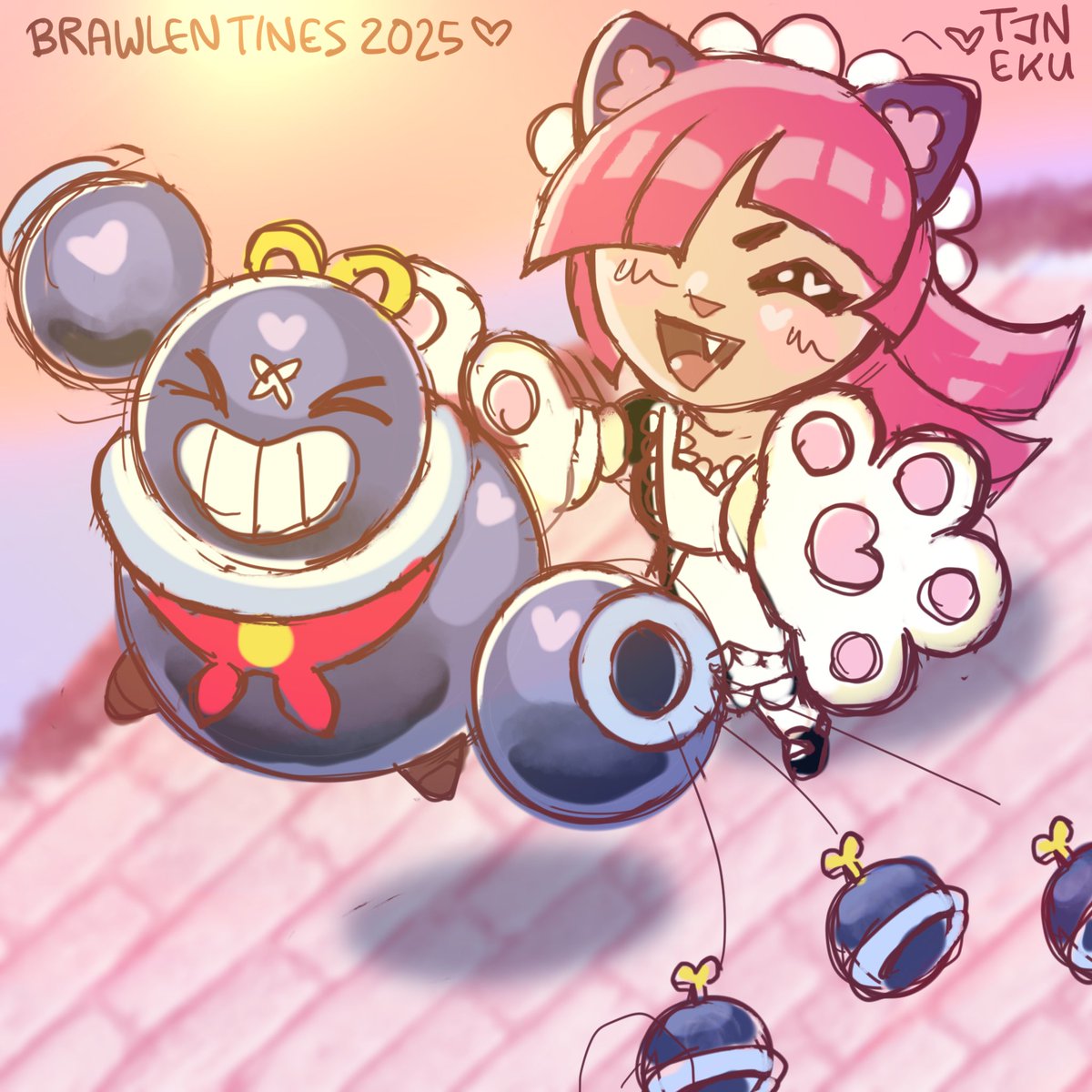 Late #Brawlentines for my fav tick main buddy (i dont think they have x but theyre my fav bralwstars buddy fr fr) #BrawlStars