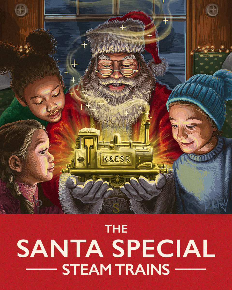 We are excited to announce that tickets for our Santa Special 2025 season are now available for booking!

You can easily reserve your tickets online or by calling us at 01580 765155. Don’t miss out on this magical experience.
Kesr.org.uk