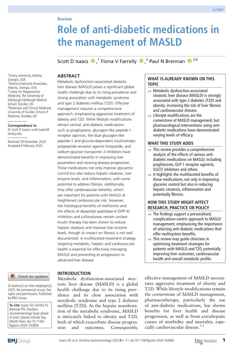 Scott Isaacs (@scottisaacsmd) on Twitter photo I am pleased to share our new article on the role of diabetes medications in the treatment of #MASLD. Free article download with author link. <a href="/FrontGastro_BMJ/">Frontline Gastro</a> <a href="/brennap9/">Paul Brennan</a>
fg.bmj.com/cgi/rapidpdf/f… I am pleased to share our new article on the role of diabetes medications in the treatment of #MASLD. Free article download with author link. <a href="/FrontGastro_BMJ/">Frontline Gastro</a> <a href="/brennap9/">Paul Brennan</a>
fg.bmj.com/cgi/rapidpdf/f…