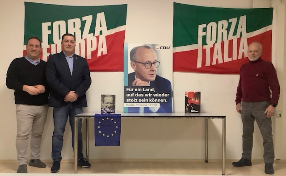 Il coordinamento di Forza Italia in Germania, in linea con l’invito der segretario nazionale Antonio Tajani si mobilita per sostenere la candidatura di Freidrich Merz della Cdu/Csu.