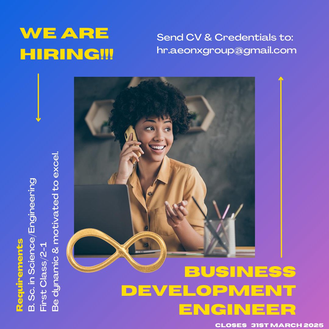 Job vacancy from our dm
