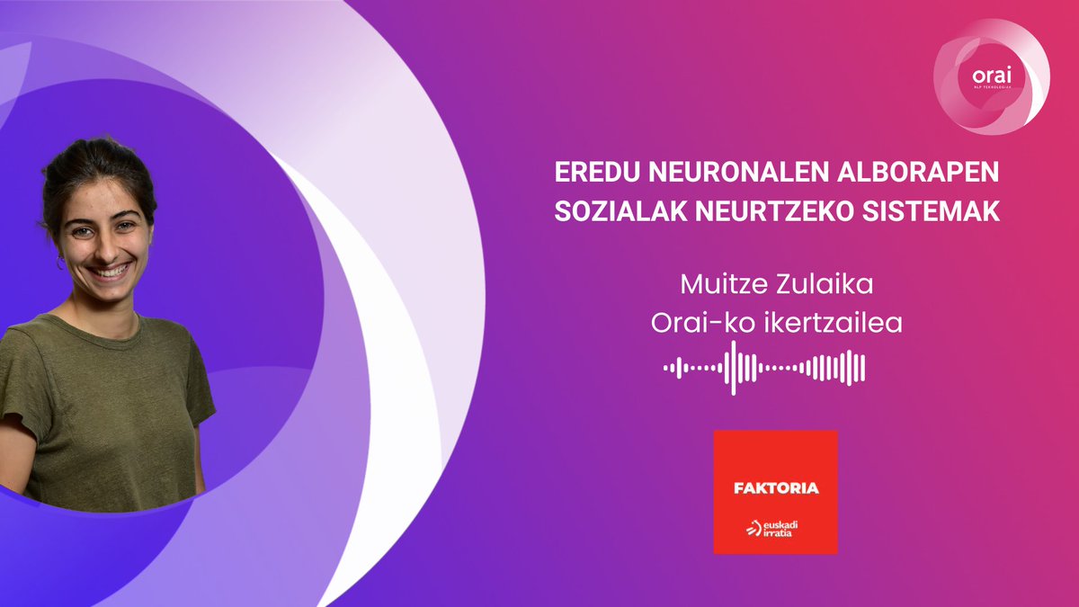 Orai NLP Teknologiak (@orai_nlp) on Twitter photo ℹ️#OraiNLP-ko ikertaile Muitze Zulaika Abu Dhabin izan zen #euskara-zko #LLM-en alborapen sozialak ebaluatzeko lehen datu-multzoa aurkezten, #Coling2025 nazioarteko biltzarrean.
Ikerketa horri buruz hitz egin du <a href="/euskadi_irratia/">Euskadi Irratia</a>-ko #Faktoria saioan ⤵️
📻eitb.eus/N_eKDK5j/ ℹ️#OraiNLP-ko ikertaile Muitze Zulaika Abu Dhabin izan zen #euskara-zko #LLM-en alborapen sozialak ebaluatzeko lehen datu-multzoa aurkezten, #Coling2025 nazioarteko biltzarrean.
Ikerketa horri buruz hitz egin du <a href="/euskadi_irratia/">Euskadi Irratia</a>-ko #Faktoria saioan ⤵️
📻eitb.eus/N_eKDK5j/