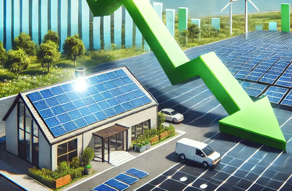 ☀️💰 El precio de los paneles solares ha caído un 97% en 40 años.
Cada vez más familias y empresas apuestan por la energía solar, disfrutando de facturas más bajas y un futuro más sostenible. Demesol: la elección más inteligente. 

#EnergíaSolar #Ahorro #FuturoSostenible #Demesol