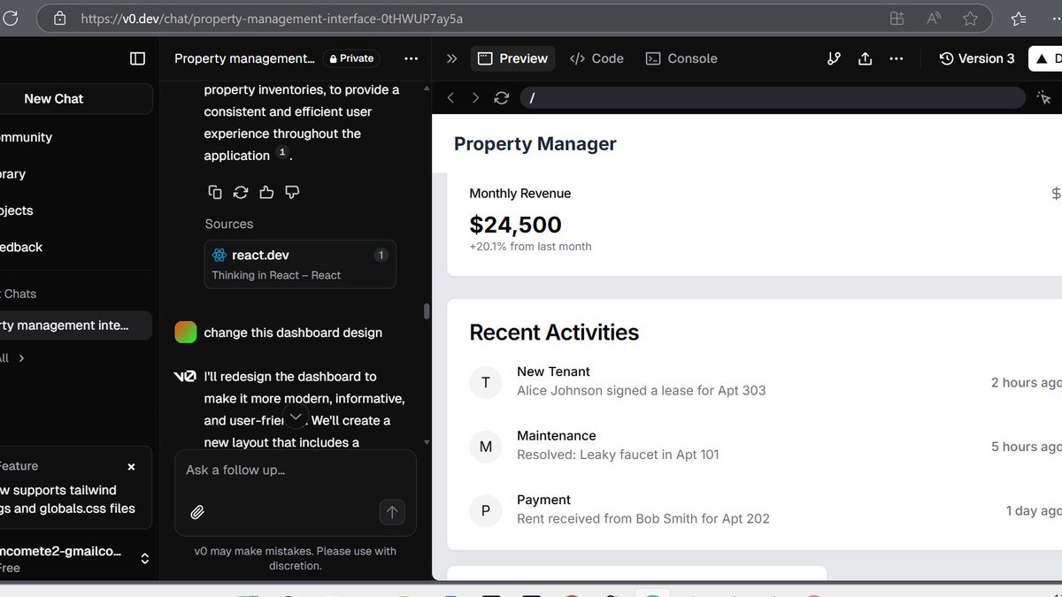 Building Smarter UIs with v0.dev✨ Exploring Generative UI with v0.dev! It seamlessly transforms wireframes into functional code using Large Language Models (LLMs), Multimodal Learning Models, and Vision Language Models.